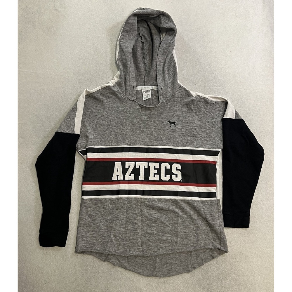 Victorias Secret Pink San Diego State University Aztecs Hoodie Womens Size Small